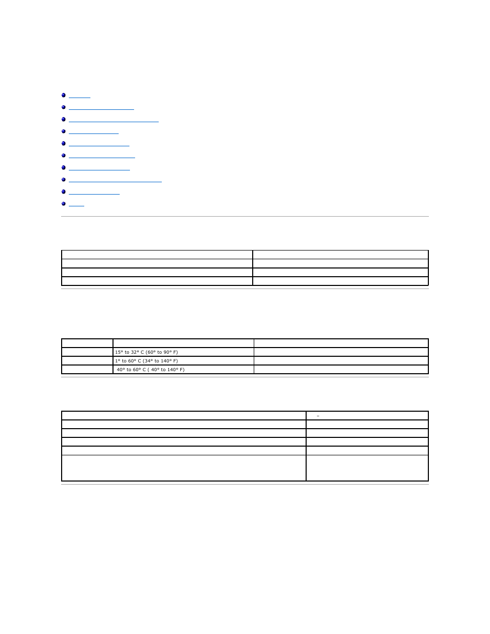 Printer specifications, Overview, Environmental specifications | Power consumption and requirements, Fax mode capabilities, Temperature/relative humidity | Dell 810 All In One Inkjet Printer User Manual | Page 45 / 51