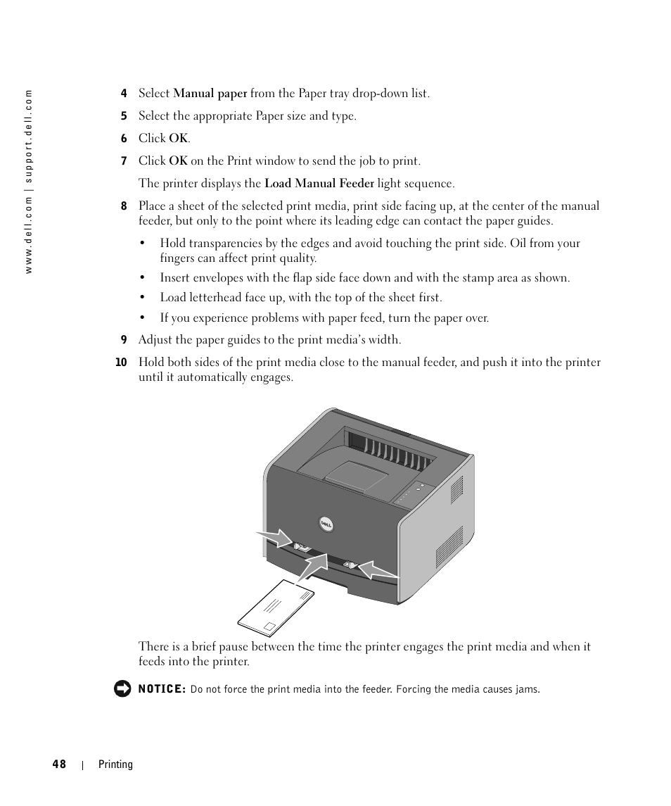 Dell 1710/n Mono Laser Printer User Manual | Page 48 / 108
