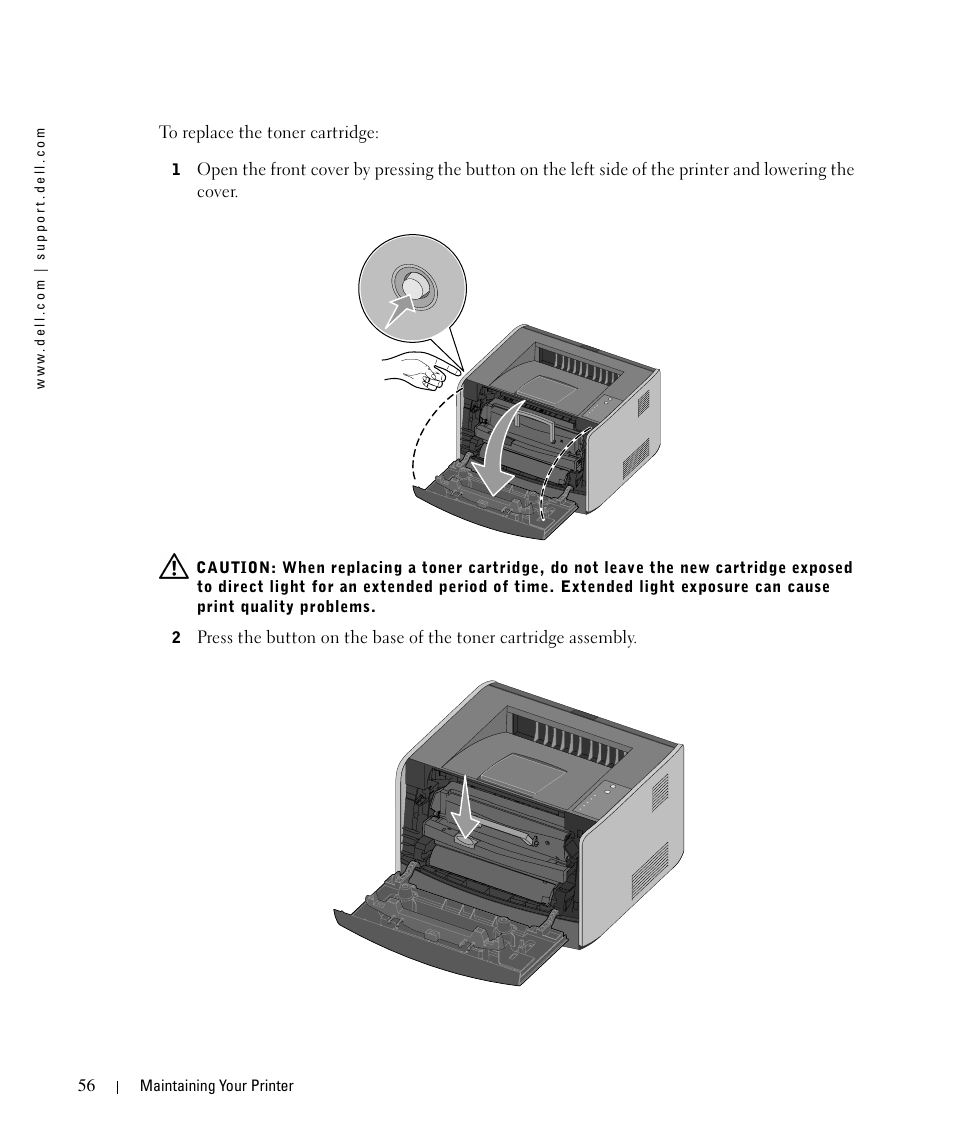 Dell 1710/n Mono Laser Printer User Manual | Page 56 / 108