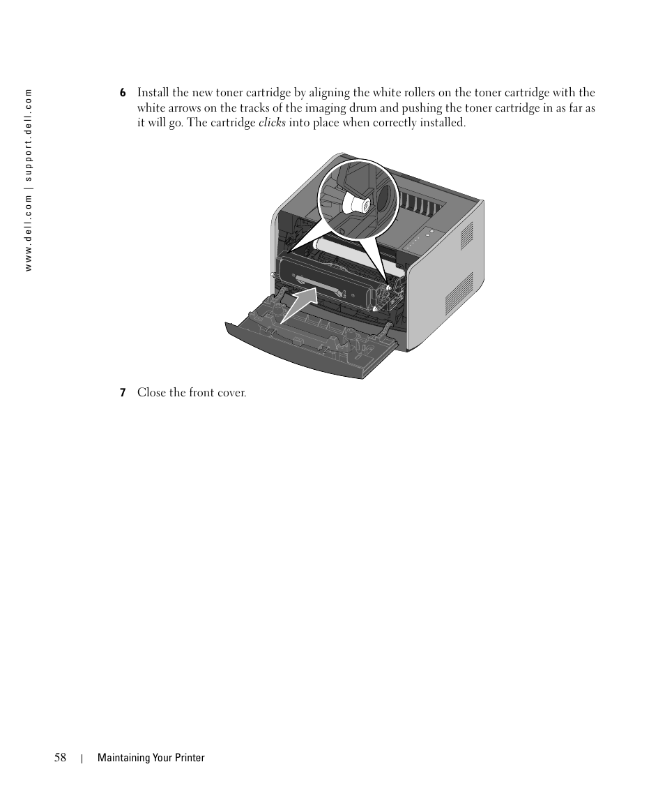 Dell 1710/n Mono Laser Printer User Manual | Page 58 / 108