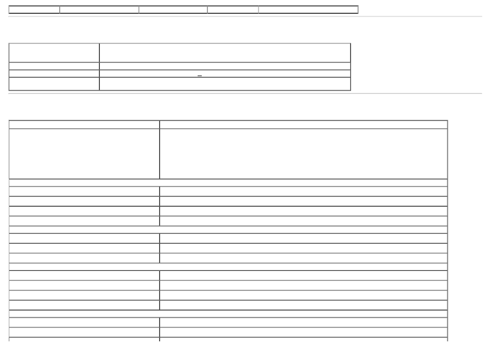 Electrical specifications, Physical characteristics | Dell U2913WM Monitor User Manual | Page 13 / 65