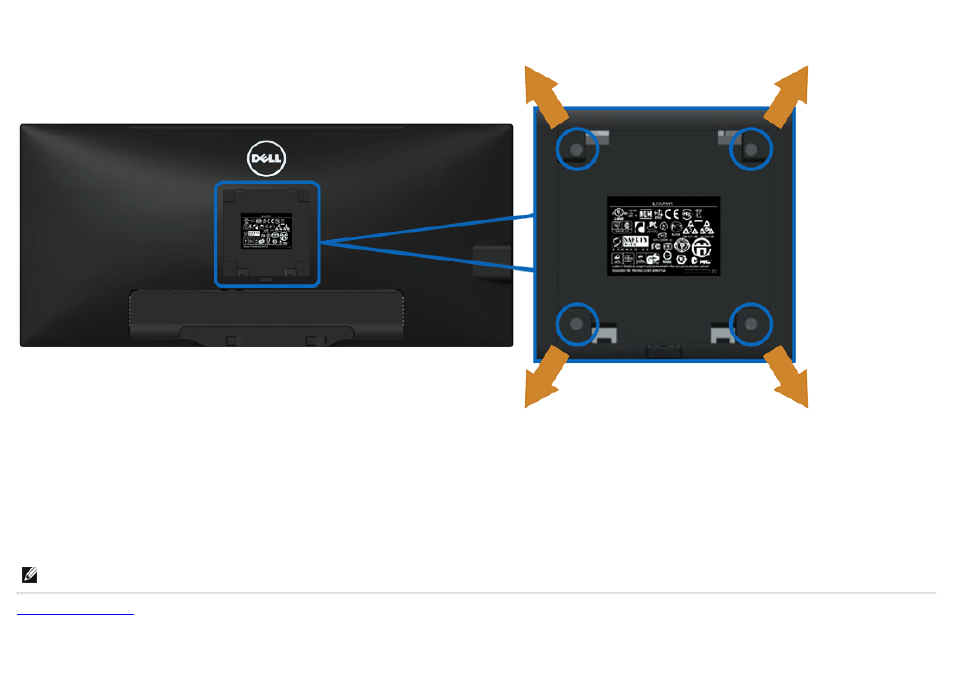 Wall mounting (optional) | Dell U2913WM Monitor User Manual | Page 29 / 65