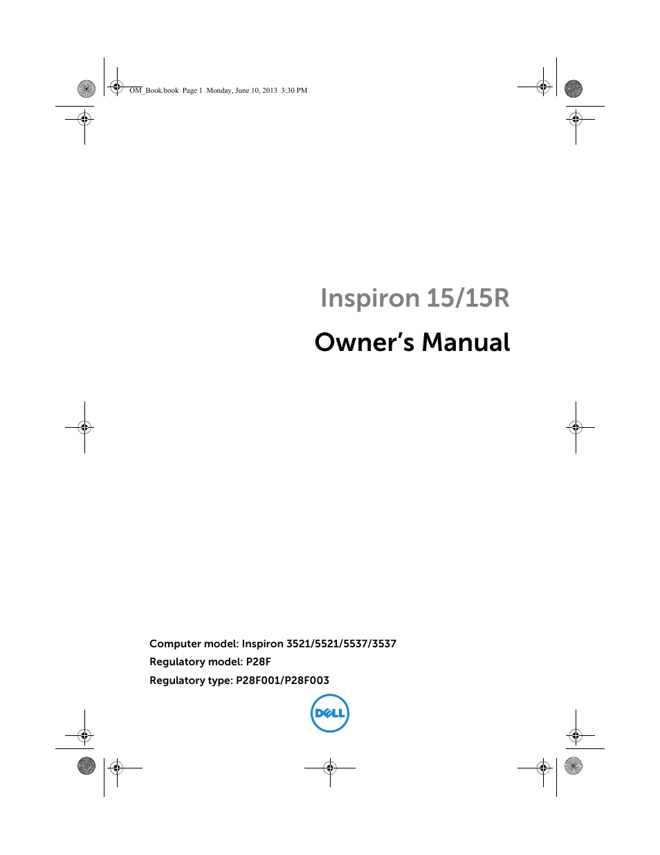 Dell Inspiron 15 (3537, Mid 2013) User Manual | 65 pages