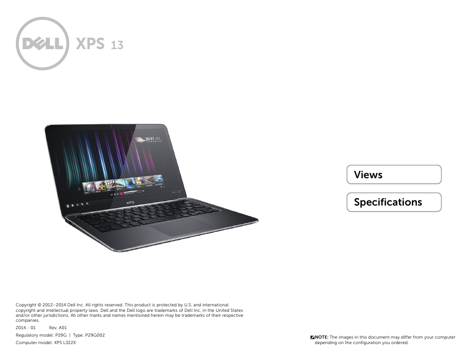 Dell XPS 13 (L322X, Early 2013) User Manual | 22 pages