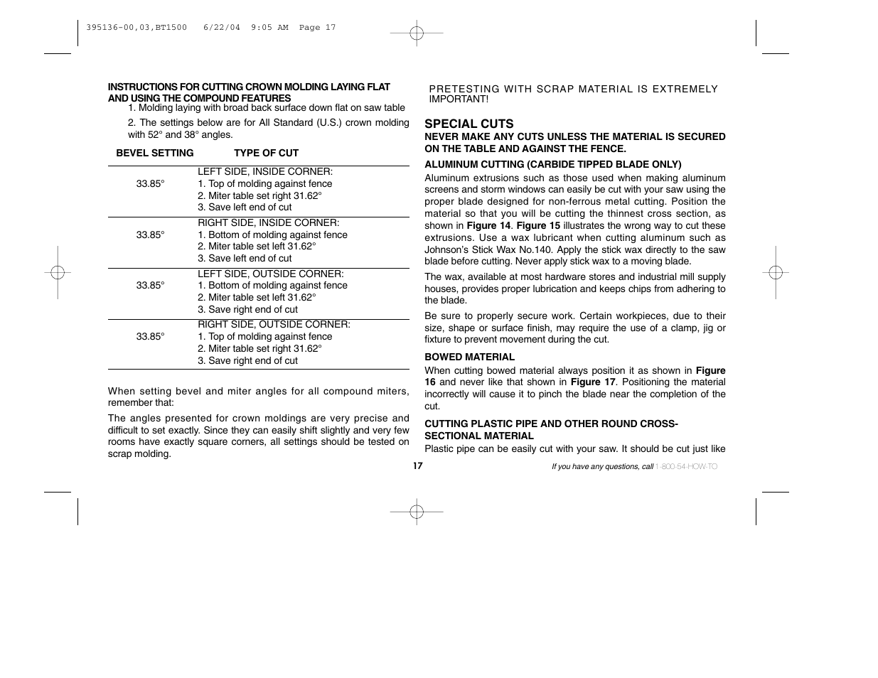 Black & Decker 395136-00 User Manual | Page 17 / 48