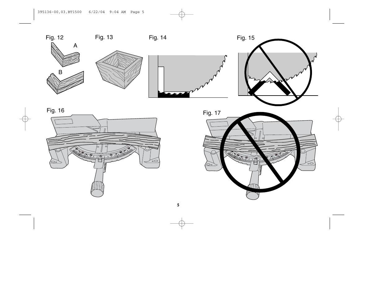 Fig. 16 fig. 17 | Black & Decker 395136-00 User Manual | Page 5 / 48