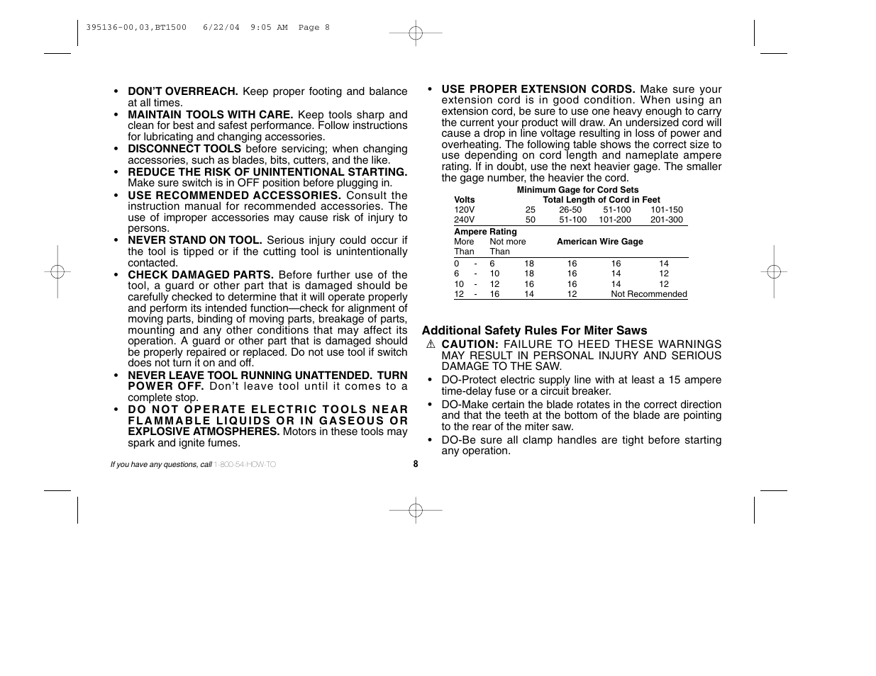 Black & Decker 395136-00 User Manual | Page 8 / 48