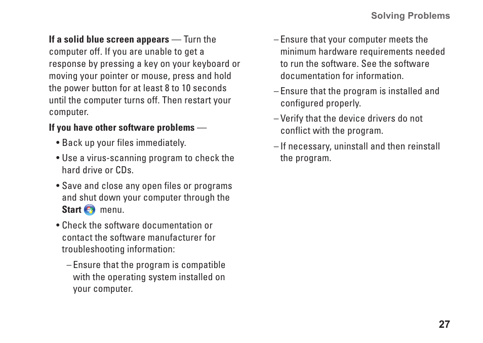 Dell XPS 625 (Early 2009) User Manual | Page 29 / 62