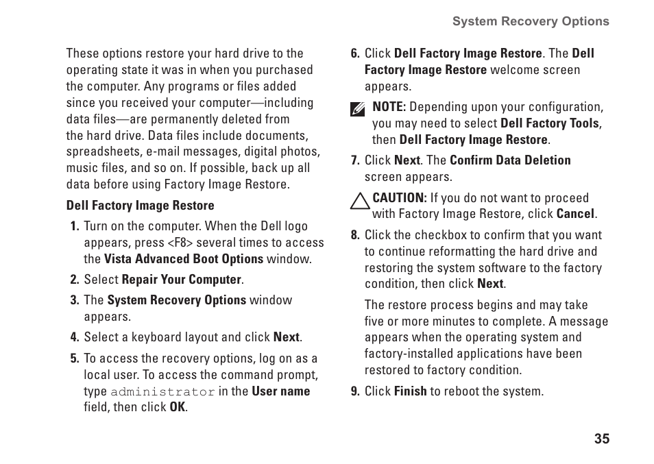 Dell XPS 625 (Early 2009) User Manual | Page 37 / 62
