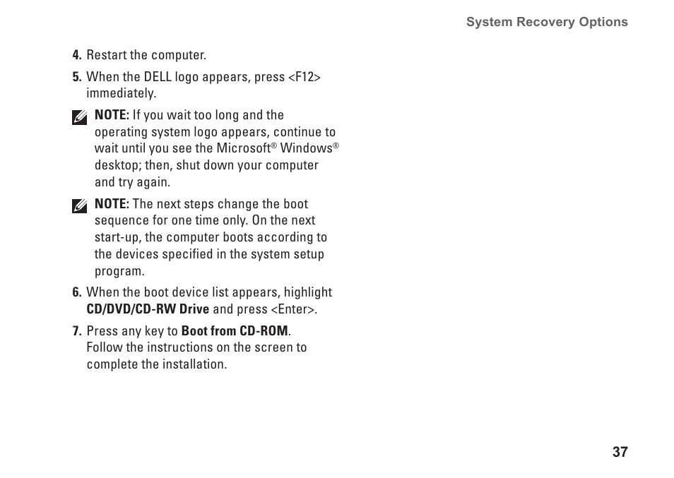 Dell XPS 625 (Early 2009) User Manual | Page 39 / 62