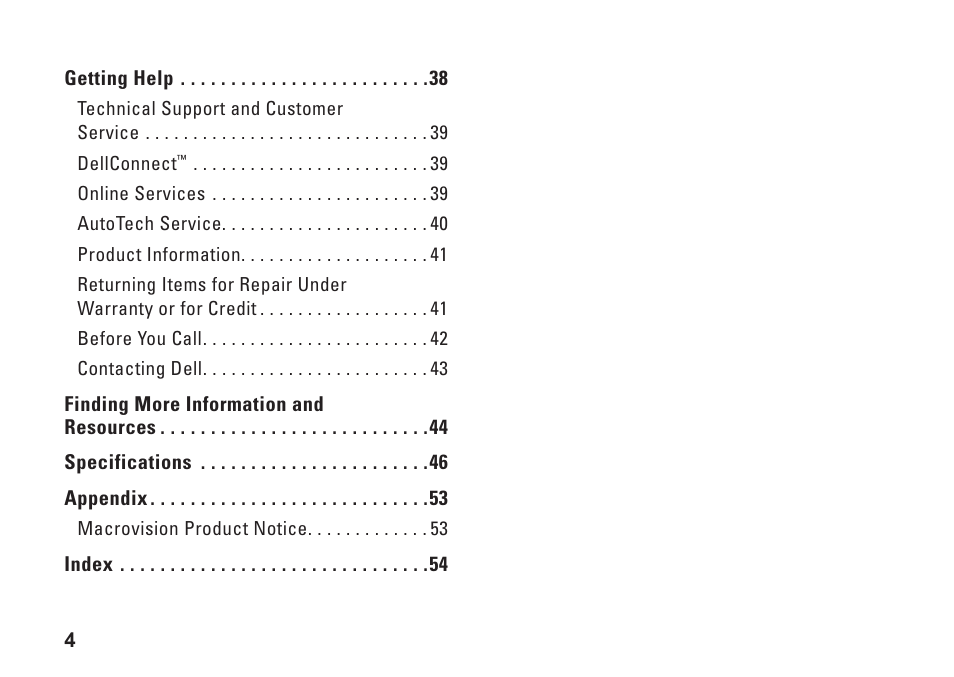 Dell XPS 625 (Early 2009) User Manual | Page 6 / 62