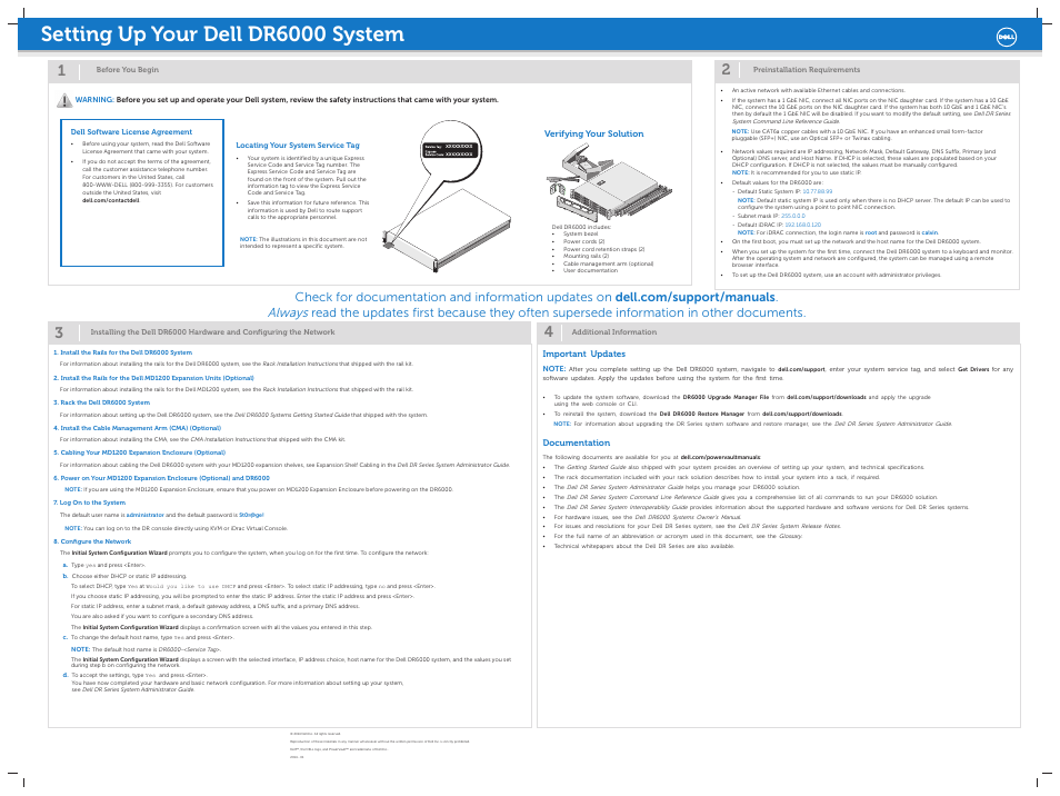 Dell PowerVault DR6000 User Manual | 1 page