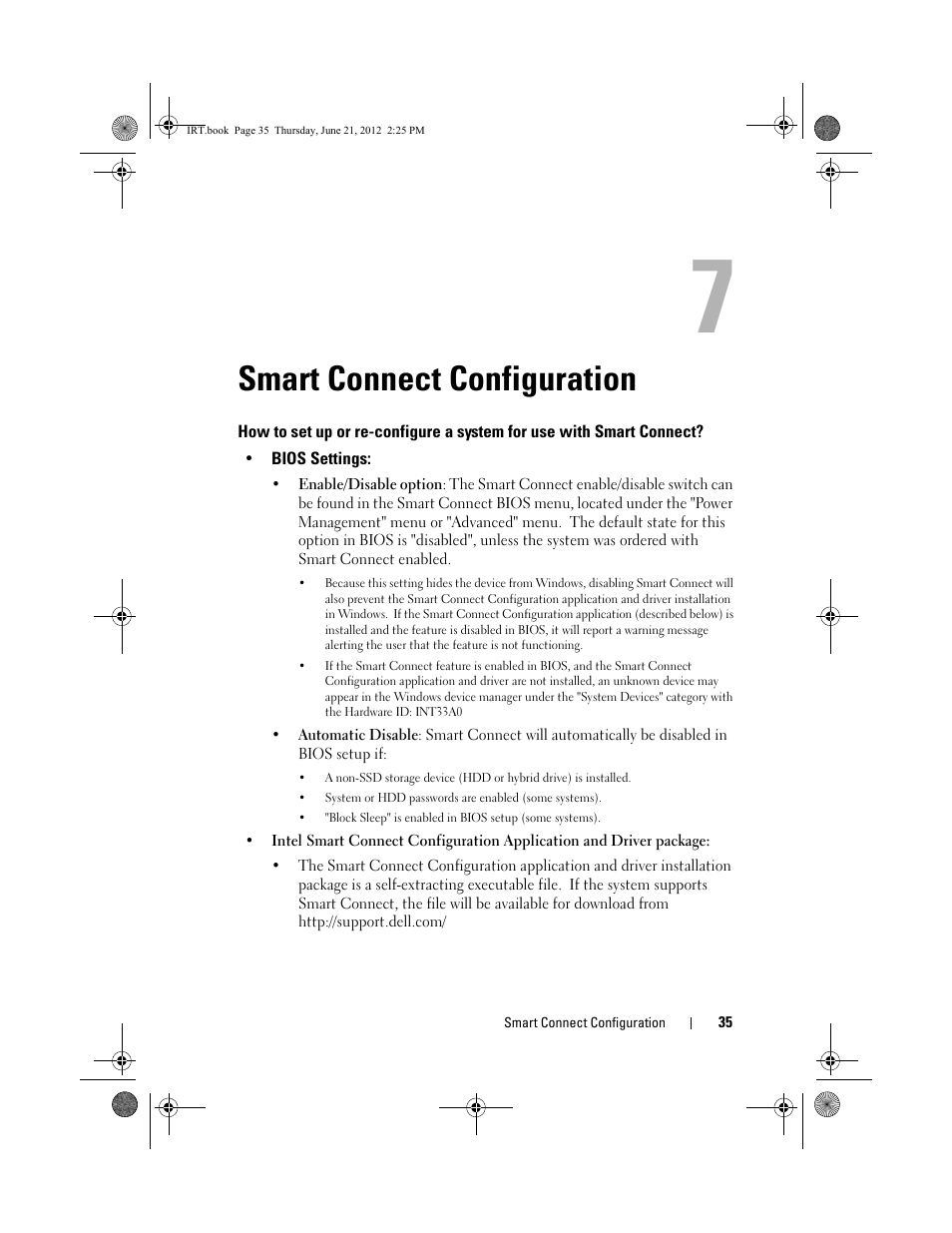 Smart connect configuration, Use with smart connect | Dell Latitude E6530 (Mid 2012) User Manual | Page 35 / 40