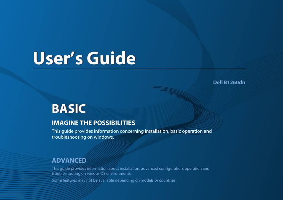 Dell B1260dn Laser Printer User Manual | 151 pages