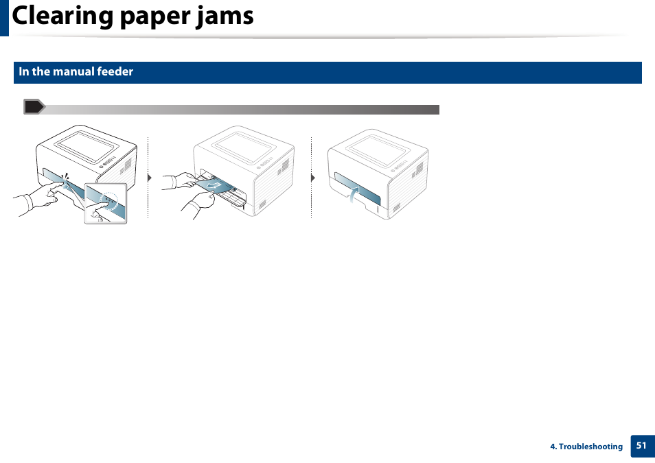 Clearing paper jams | Dell B1260dn Laser Printer User Manual | Page 51 / 151