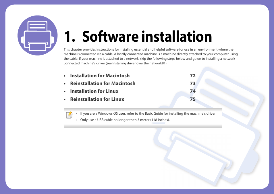 Software installation | Dell B1260dn Laser Printer User Manual | Page 71 / 151