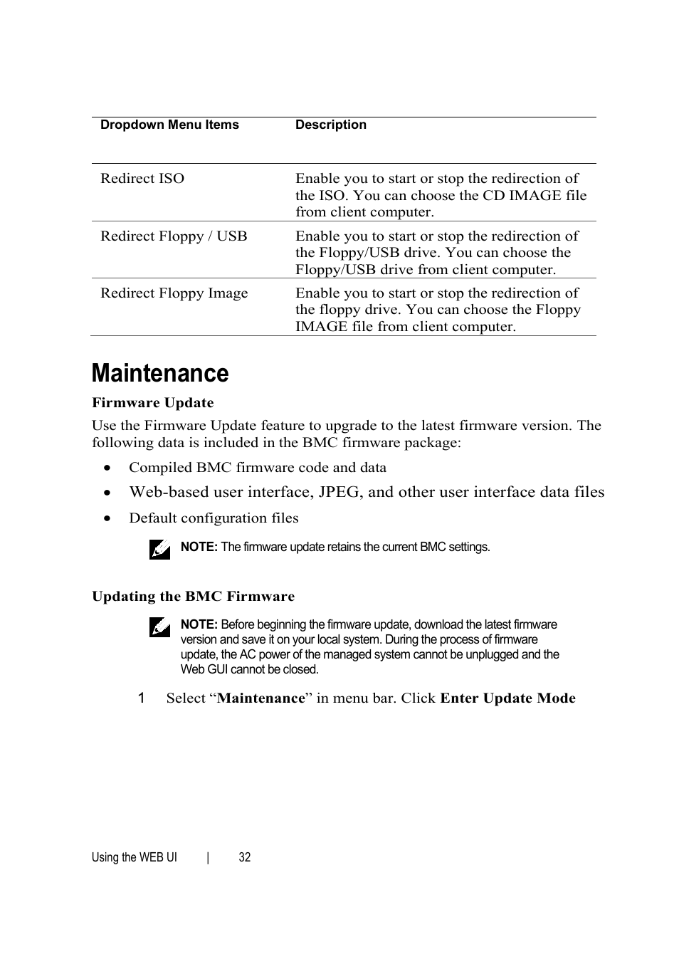 Maintenance | Dell PowerEdge C6145 User Manual | Page 32 / 76
