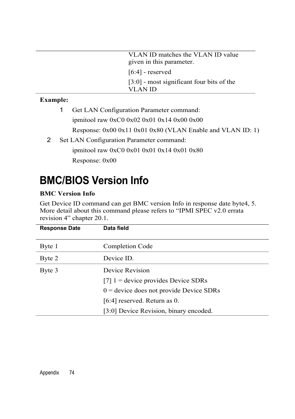 Bmc/bios version info | Dell PowerEdge C6145 User Manual | Page 74 / 76