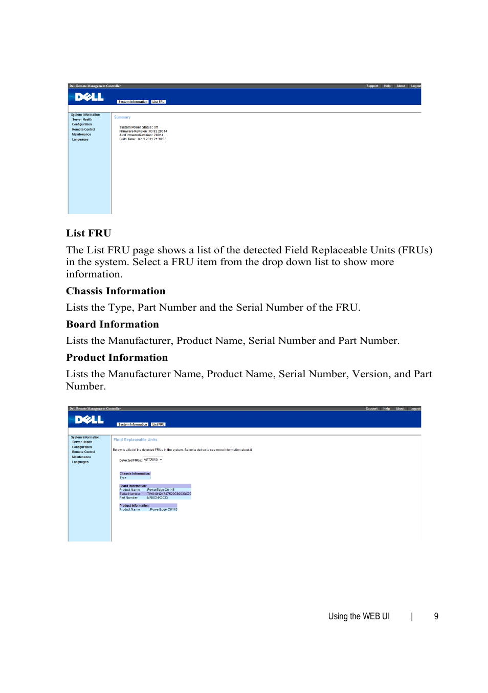 Dell PowerEdge C6145 User Manual | Page 9 / 76