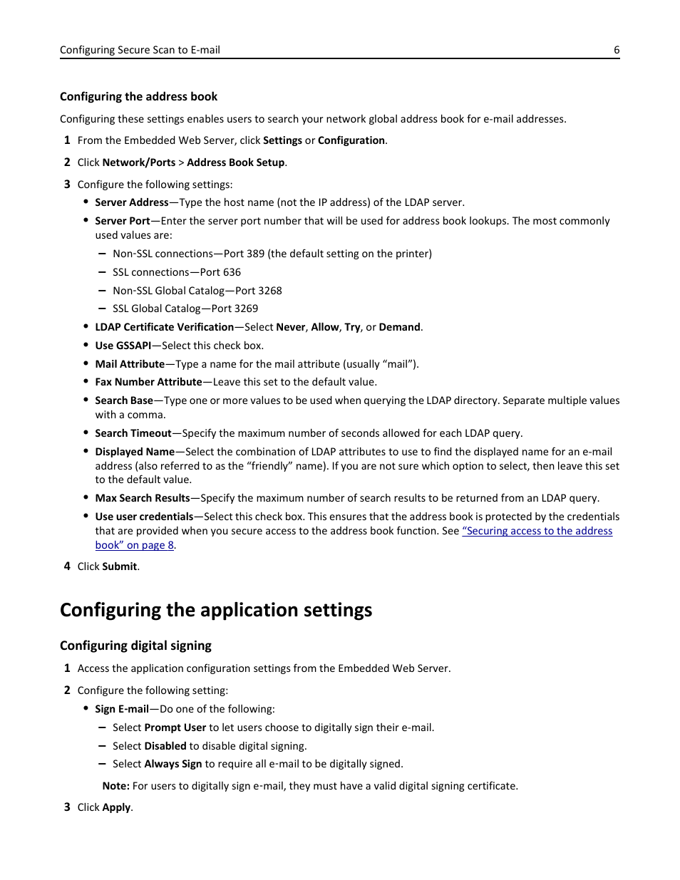 Configuring the application settings | Dell B5465dnf Mono Laser Printer MFP User Manual | Page 6 / 24