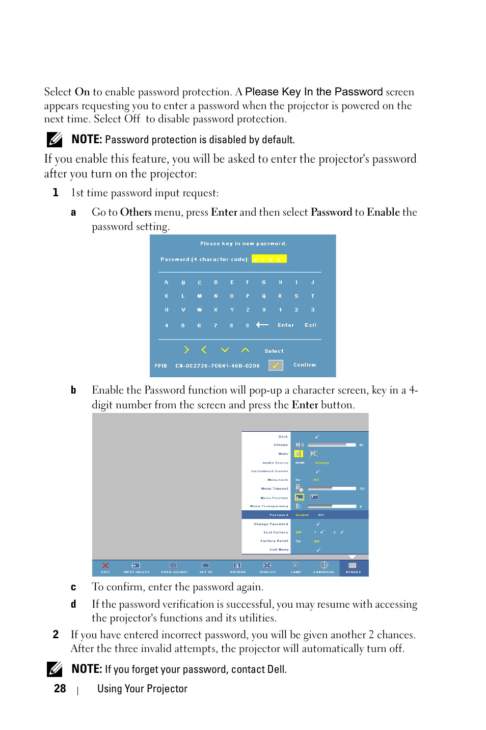 Dell M209X Projector User Manual | Page 28 / 44