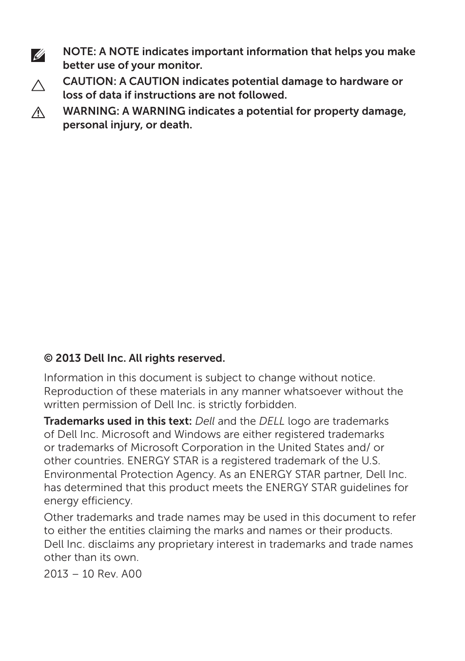 Dell E2314H Monitor User Manual | Page 2 / 70