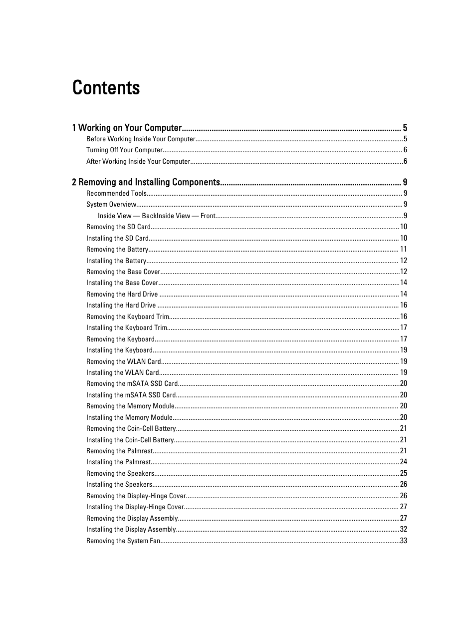 Dell Latitude E7440 (Mid 2013) User Manual | Page 3 / 67