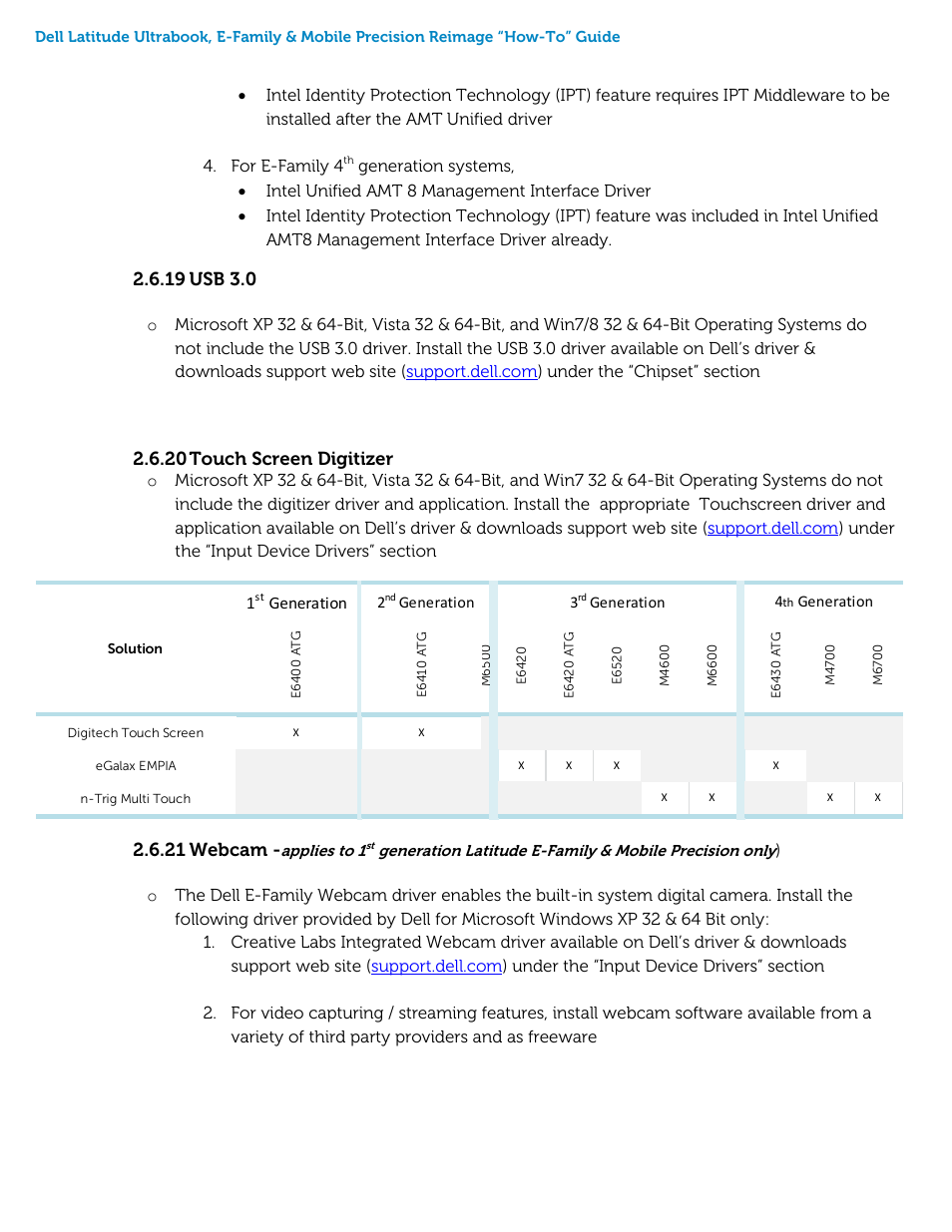 19 usb 3.0, 20 touch screen digitizer, 21 webcam | Dell Precision M4600 (Early 2011) User Manual | Page 27 / 45