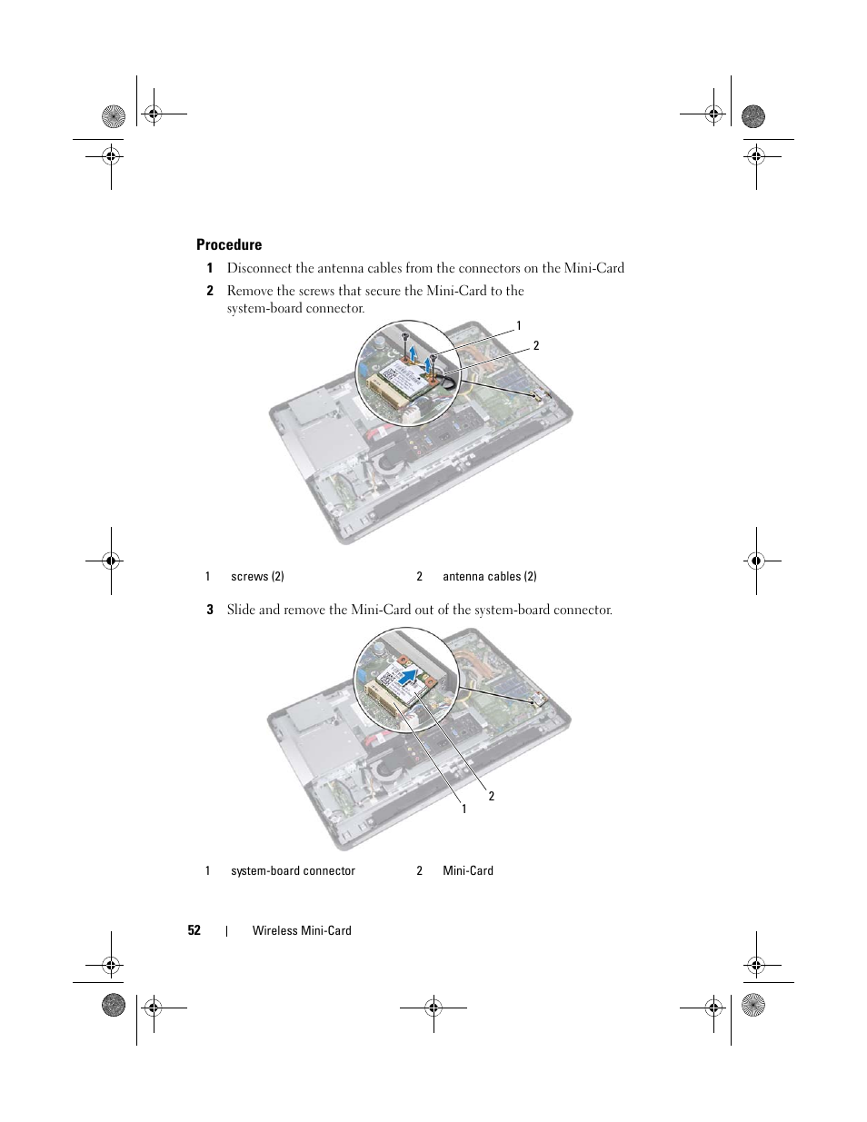 Procedure | Dell Inspiron One 2330 (Mid 2012) User Manual | Page 52 / 140