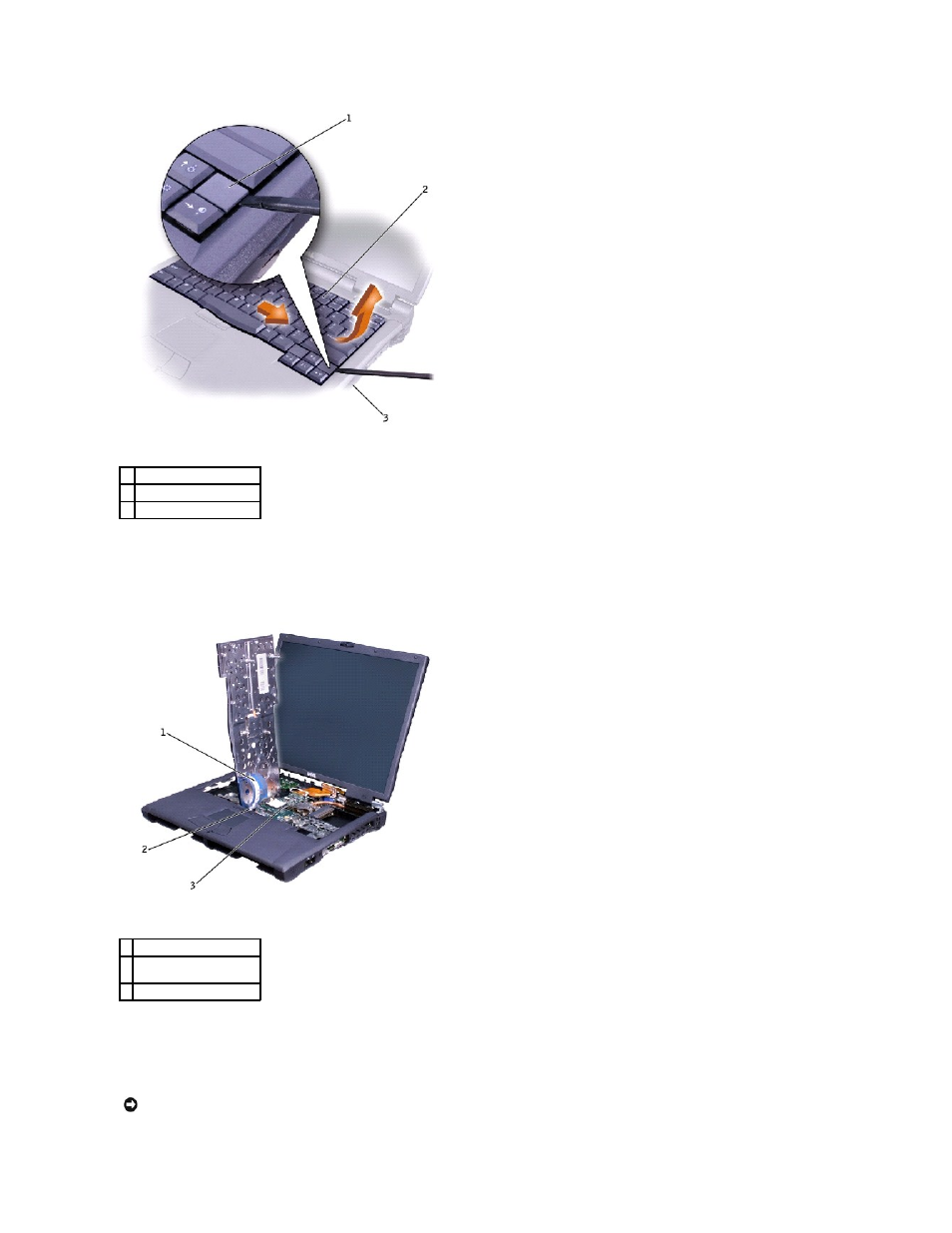 Replacing the keyboard | Dell Latitude C840 User Manual | Page 19 / 44