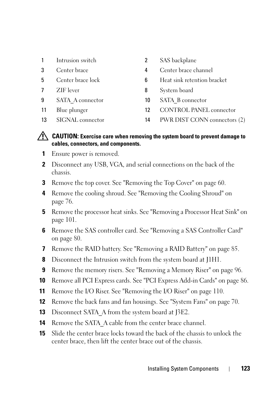 Dell PowerEdge R900 User Manual | Page 123 / 190