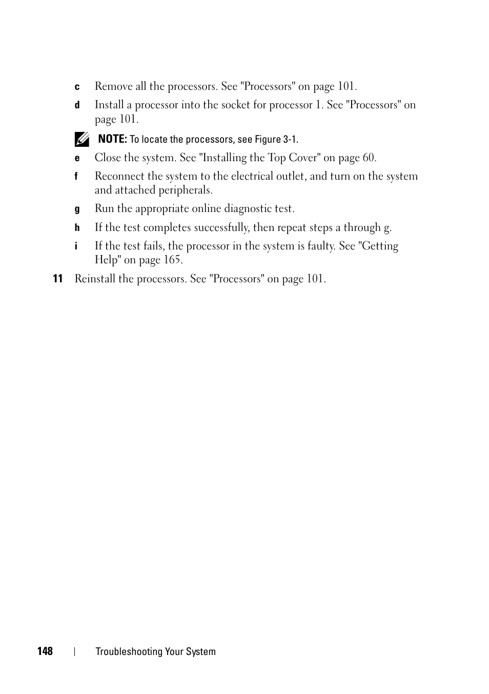 Dell PowerEdge R900 User Manual | Page 148 / 190