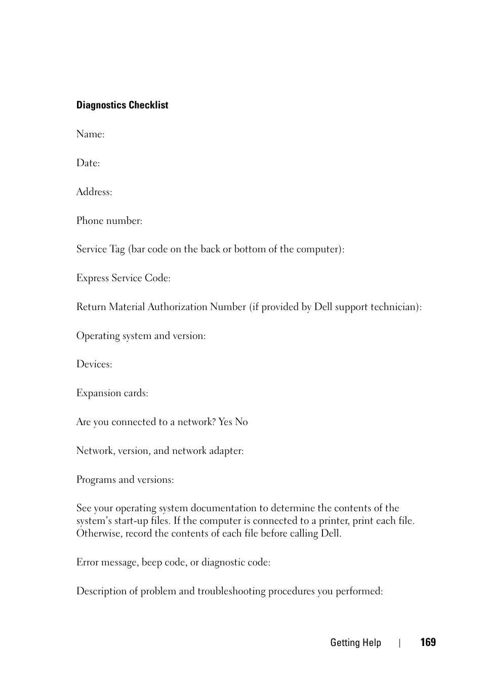 Dell PowerEdge R900 User Manual | Page 169 / 190