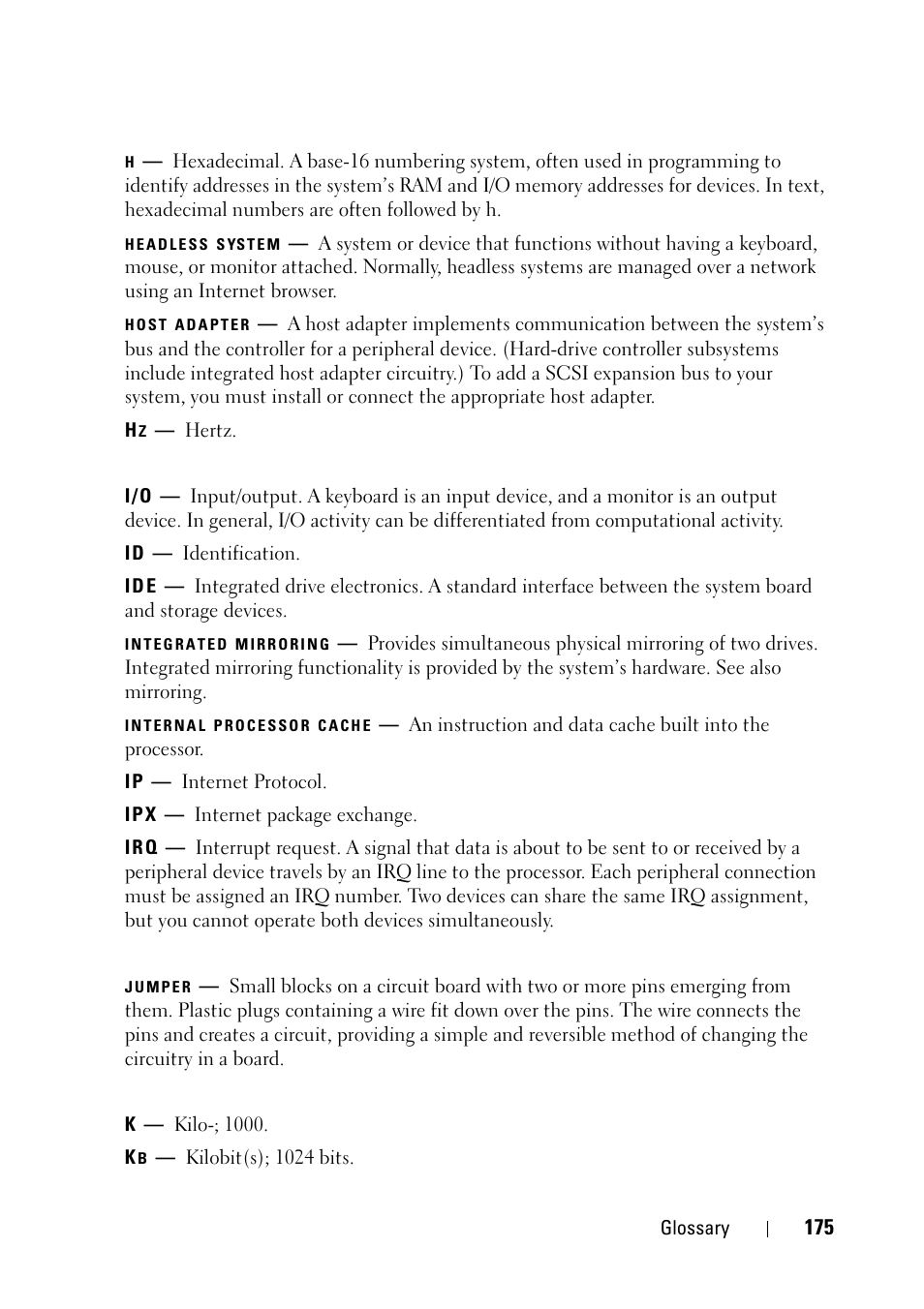 Dell PowerEdge R900 User Manual | Page 175 / 190