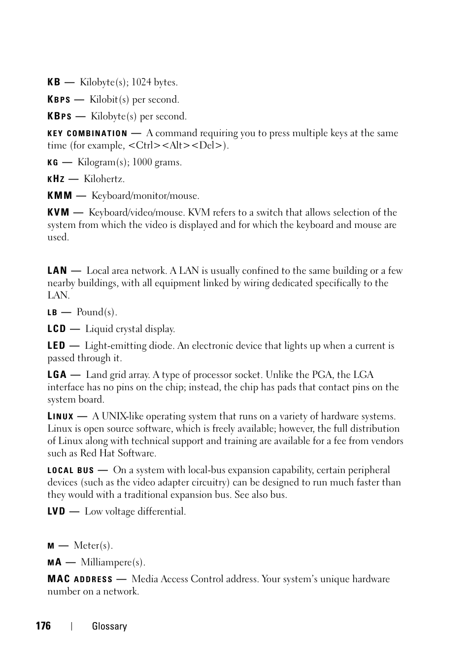 Dell PowerEdge R900 User Manual | Page 176 / 190