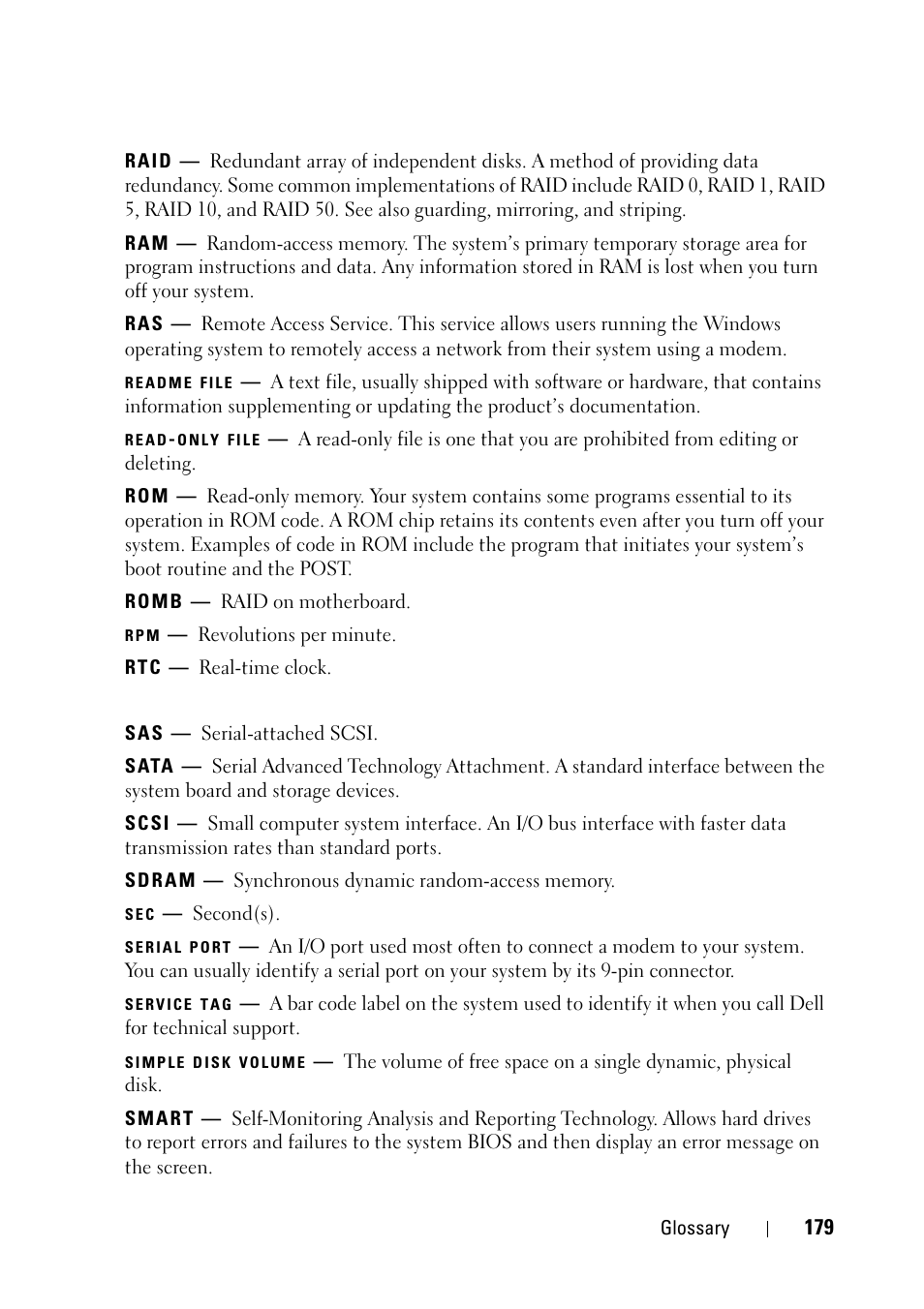 Dell PowerEdge R900 User Manual | Page 179 / 190