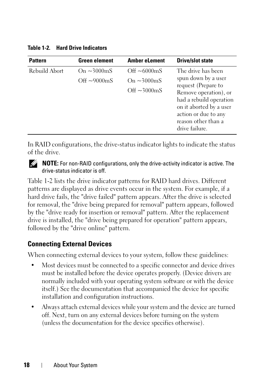 Connecting external devices | Dell PowerEdge R900 User Manual | Page 18 / 190