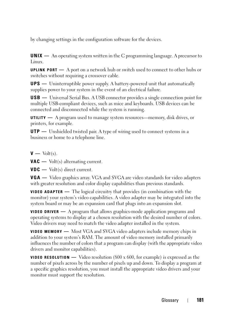 Dell PowerEdge R900 User Manual | Page 181 / 190