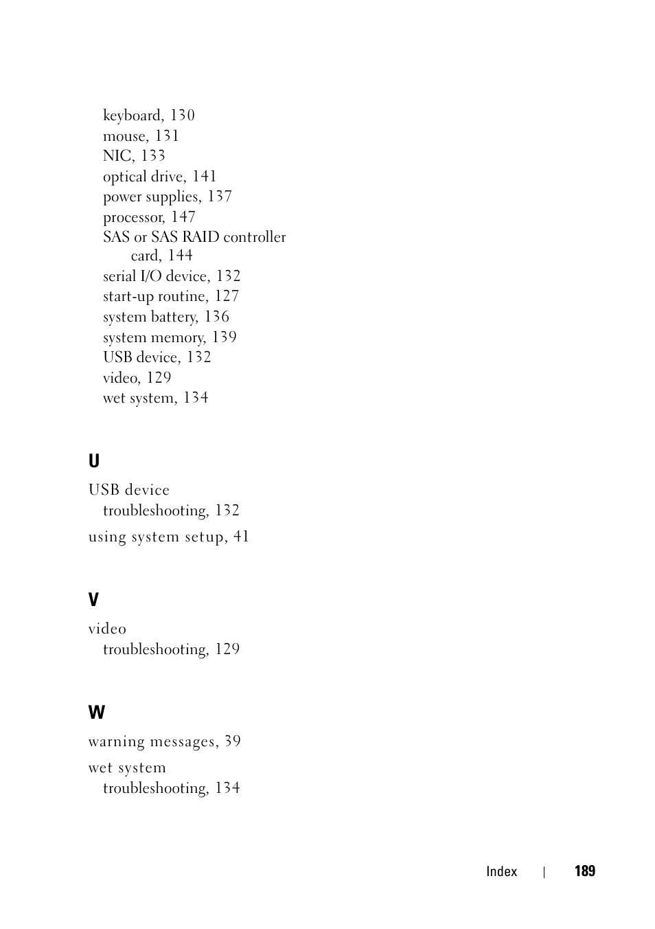 Dell PowerEdge R900 User Manual | Page 189 / 190