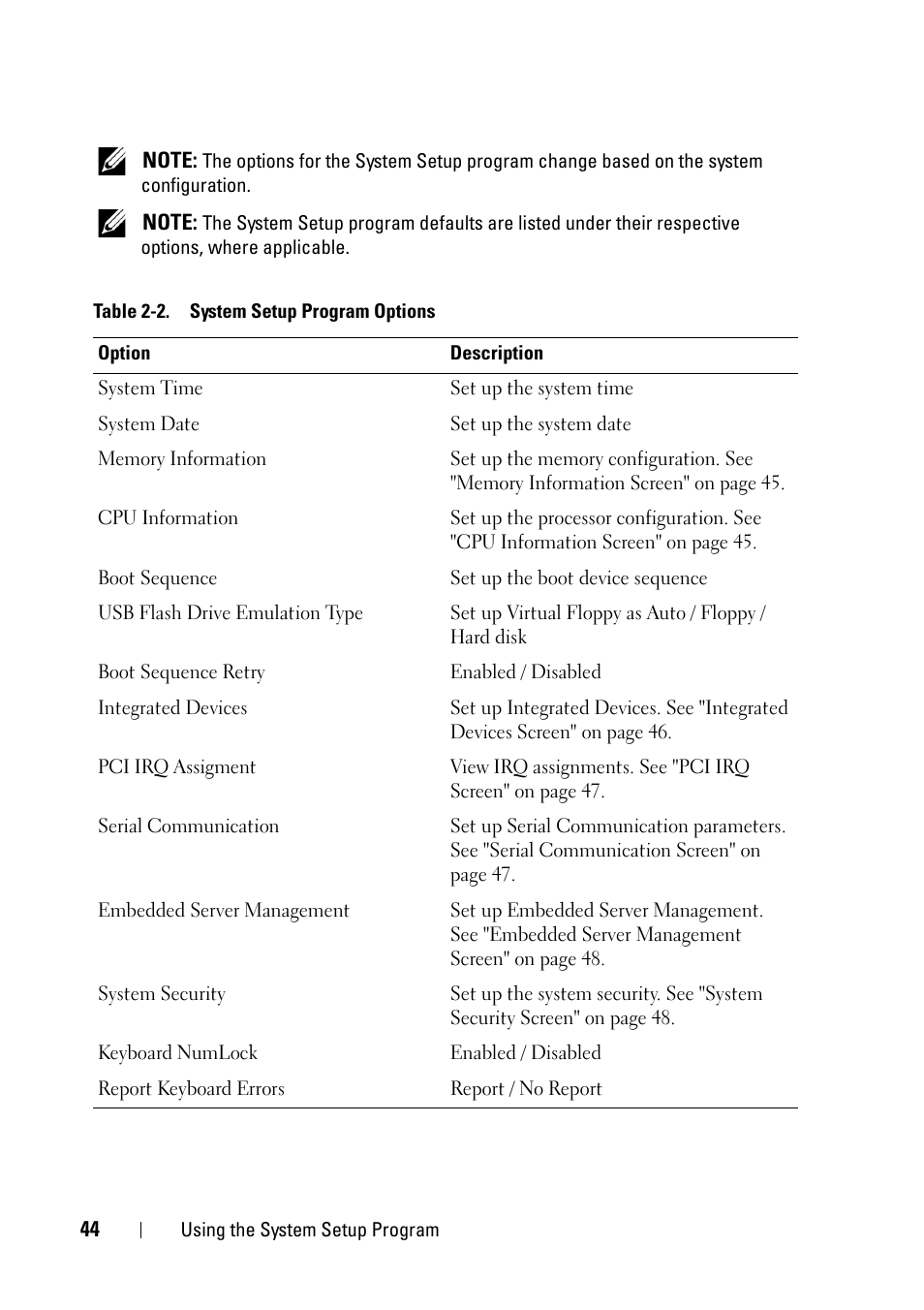 Dell PowerEdge R900 User Manual | Page 44 / 190