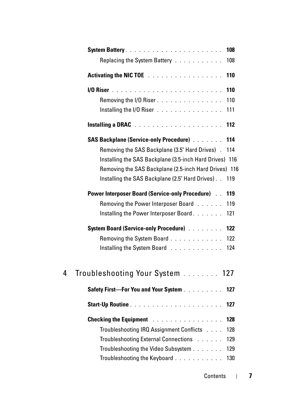 4 troubleshooting your system | Dell PowerEdge R900 User Manual | Page 7 / 190