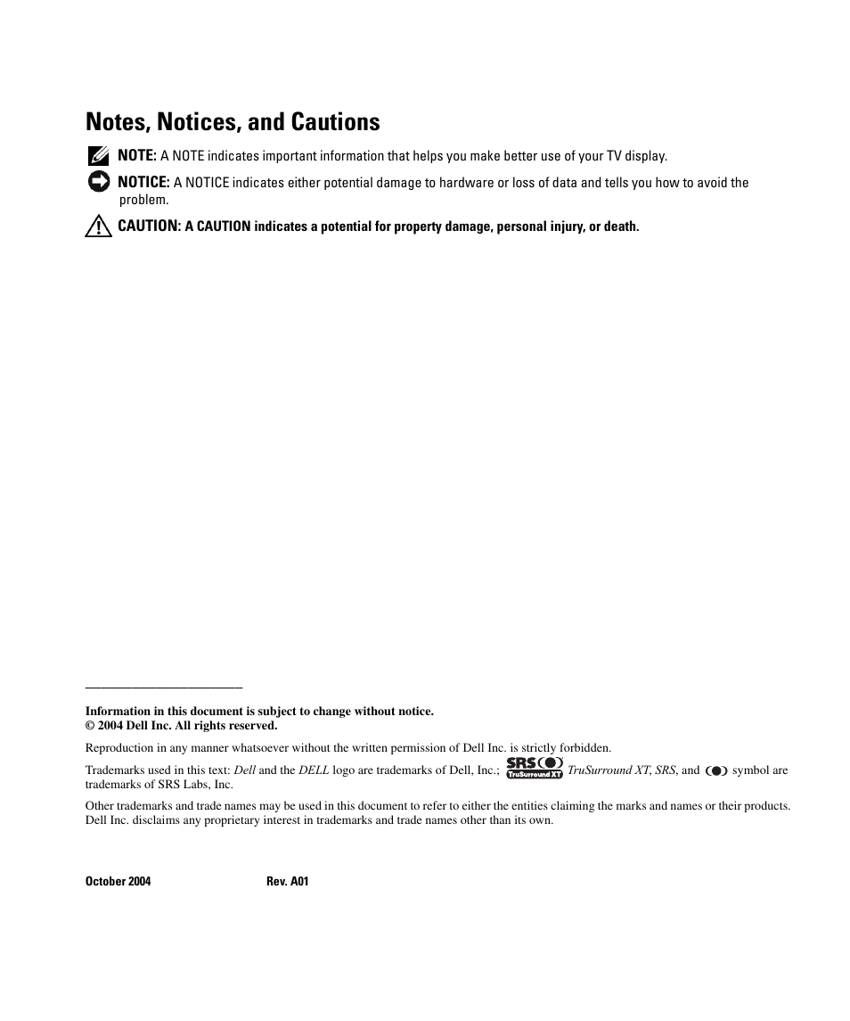 Dell W1900 User Manual | Page 2 / 44