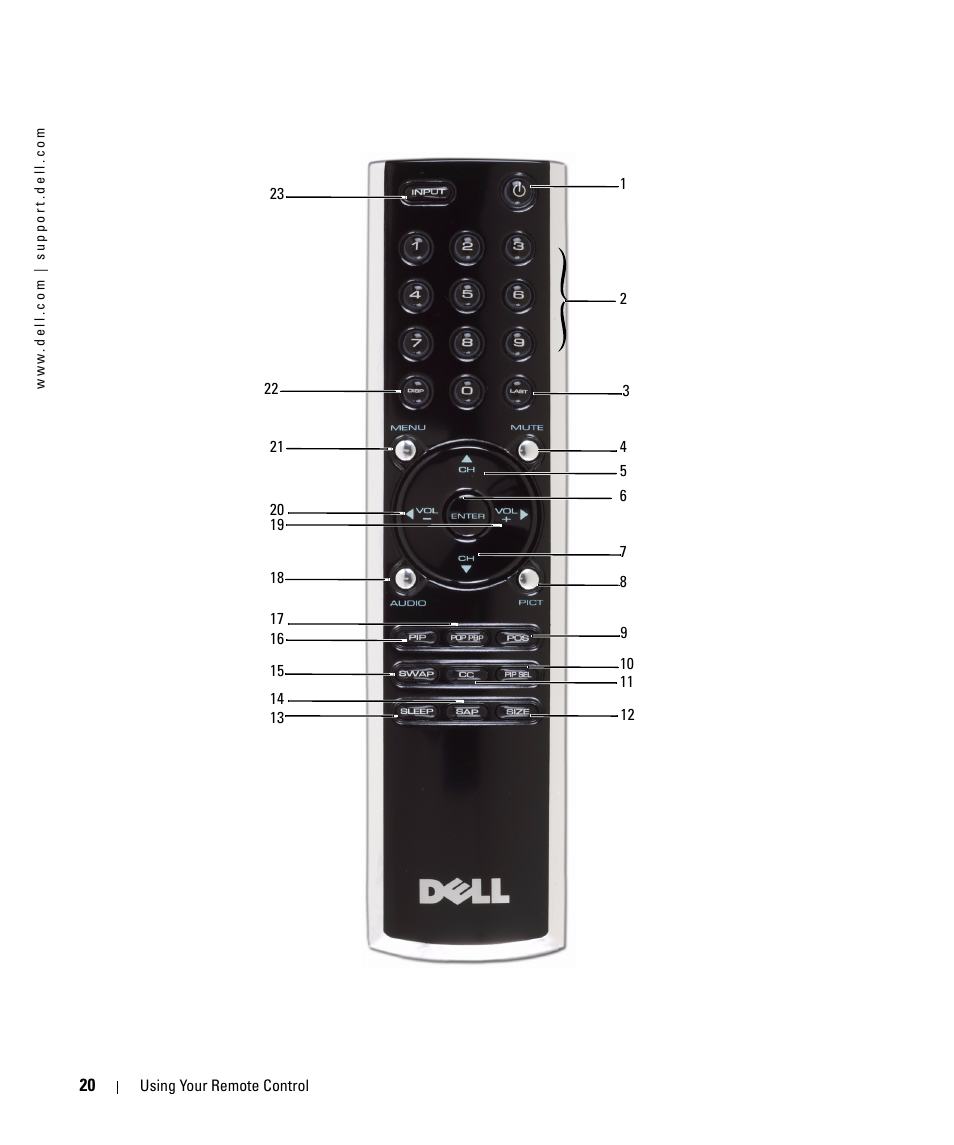 Dell W1900 User Manual | Page 20 / 44