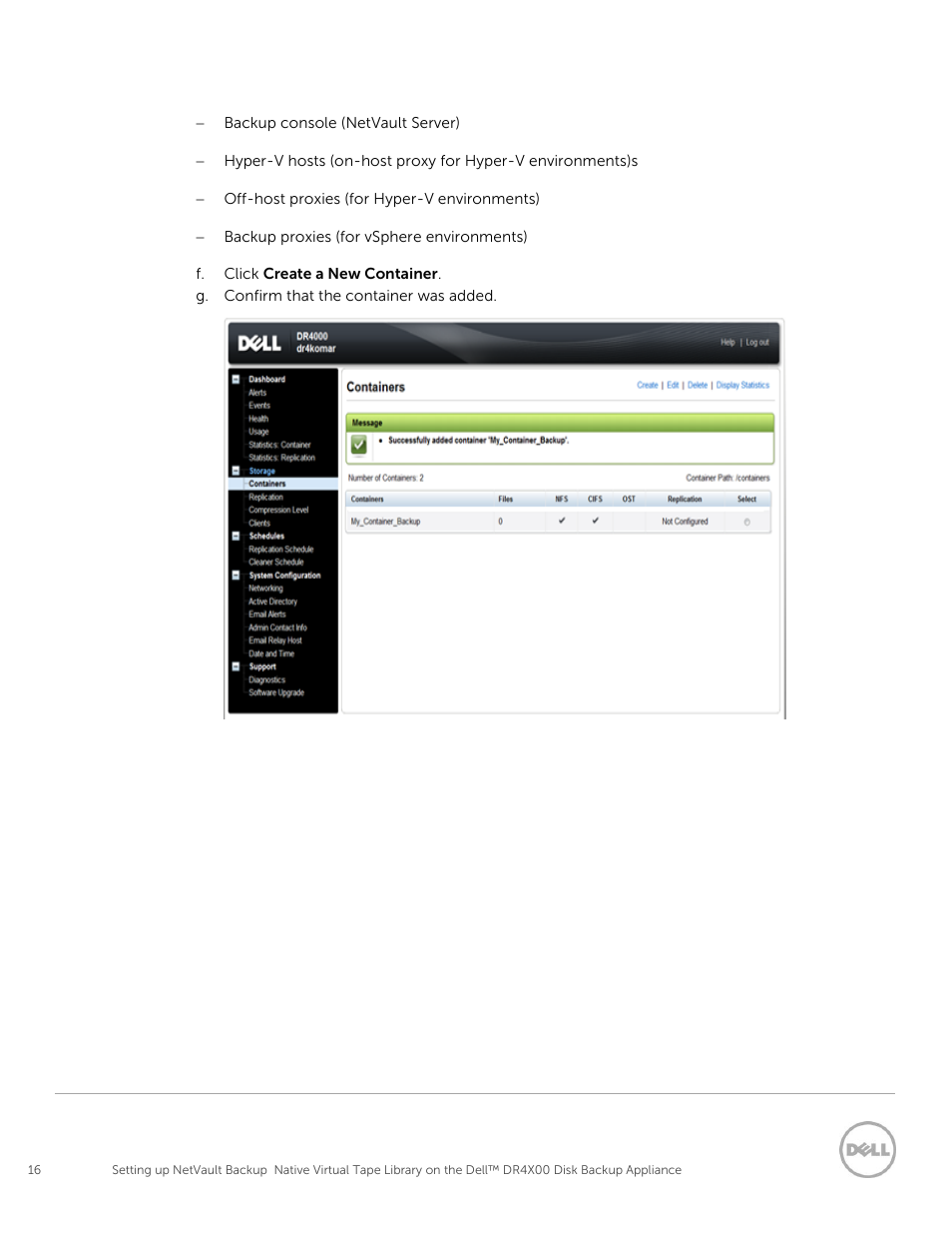 Dell PowerVault DR6000 User Manual | Page 16 / 63