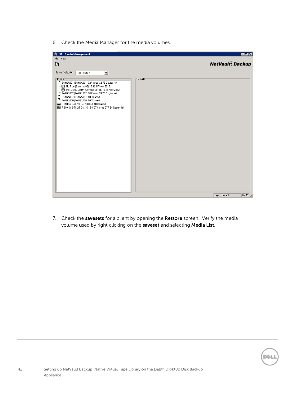 Dell PowerVault DR6000 User Manual | Page 42 / 63