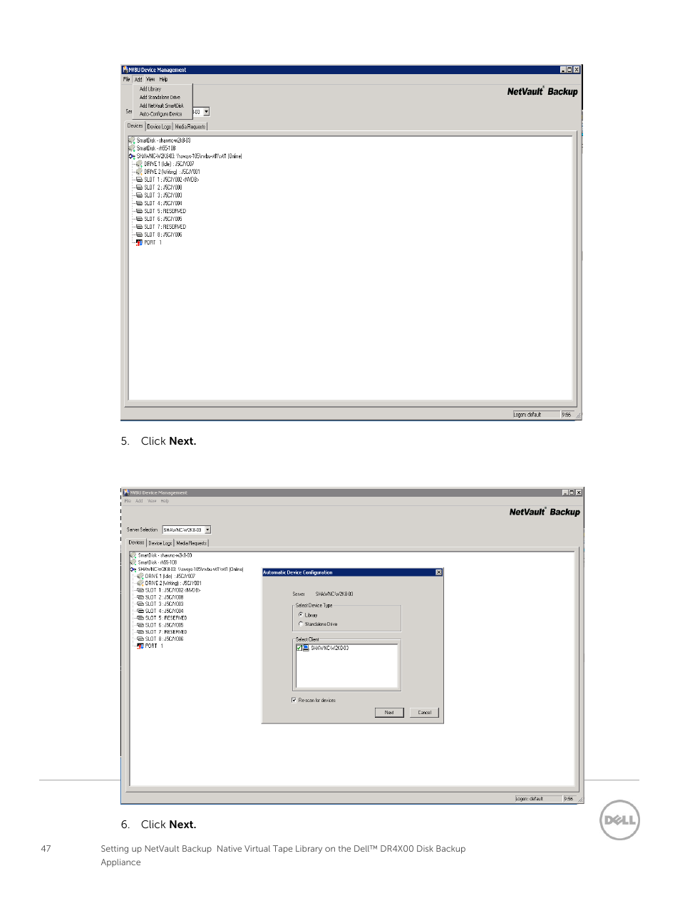 Dell PowerVault DR6000 User Manual | Page 47 / 63