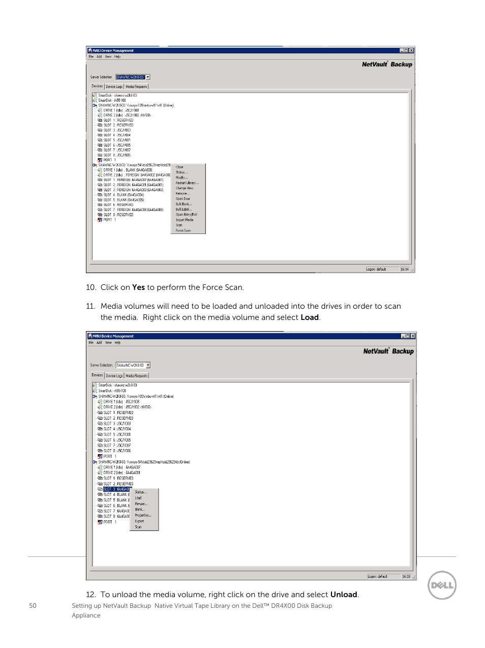 Dell PowerVault DR6000 User Manual | Page 50 / 63