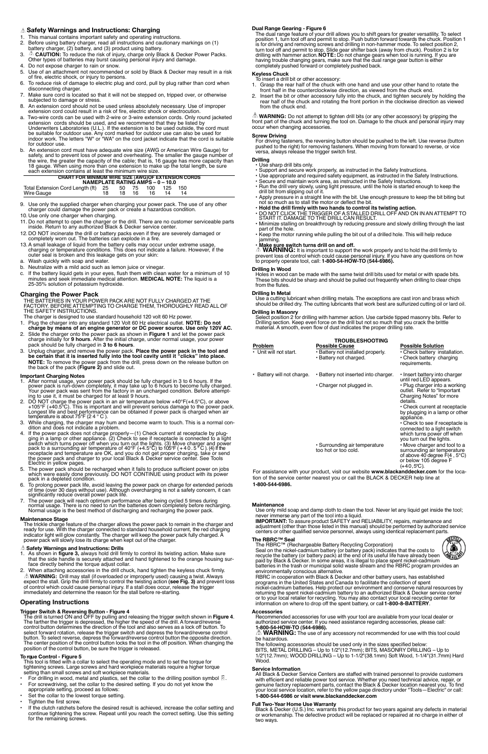 Black & Decker HPD2402 User Manual | Page 2 / 7