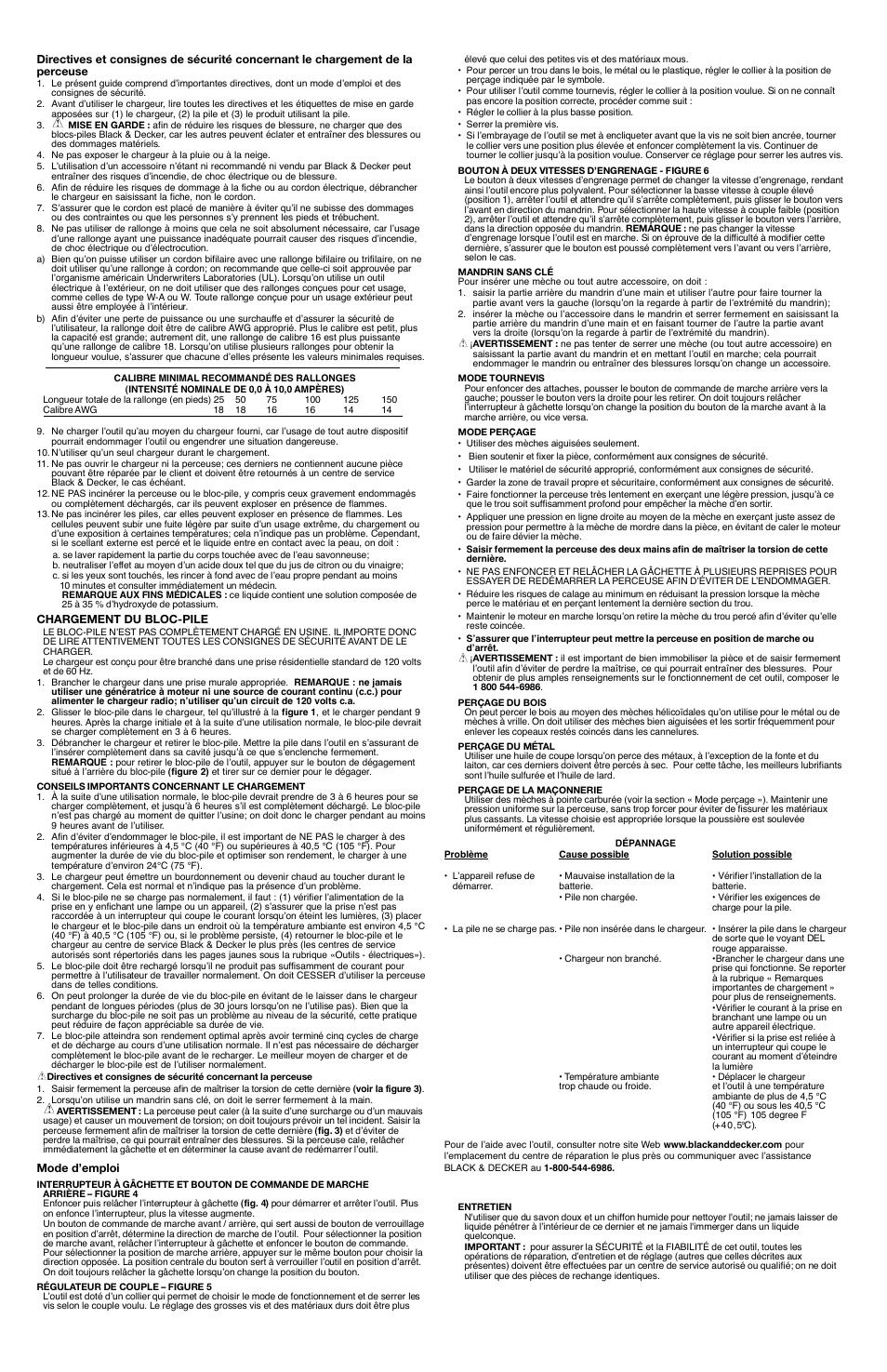 Black & Decker HPD2402 User Manual | Page 4 / 7