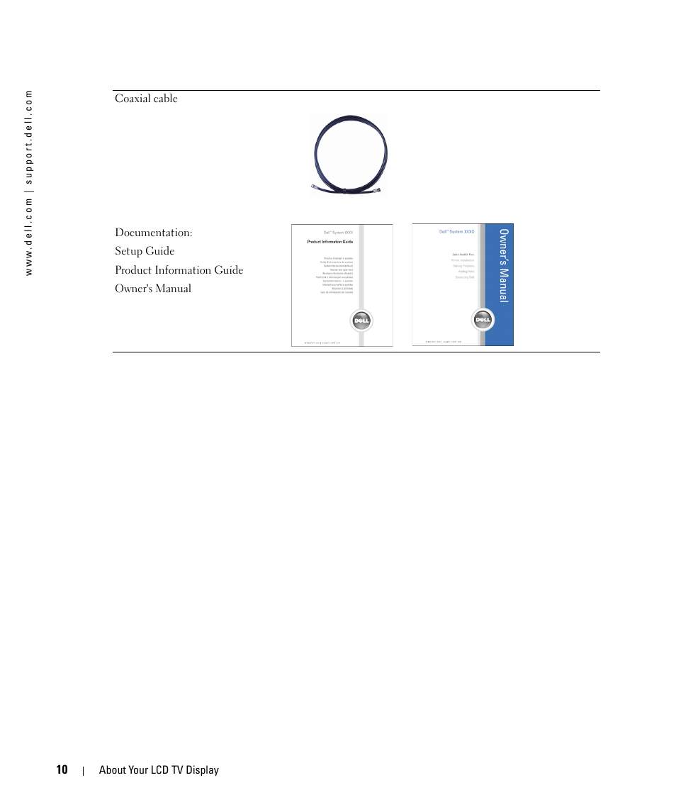 Dell LCD TV W2606C User Manual | Page 10 / 60